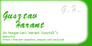 gusztav harant business card